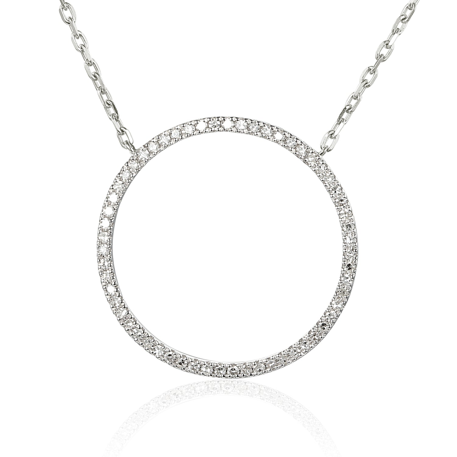 Diamond sales pendant circle