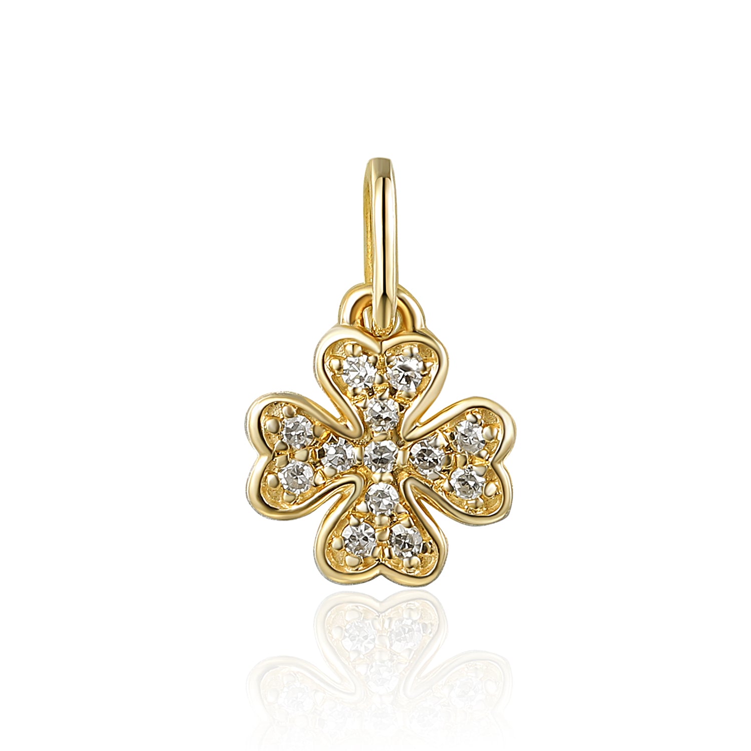 Diamond Clover Charm