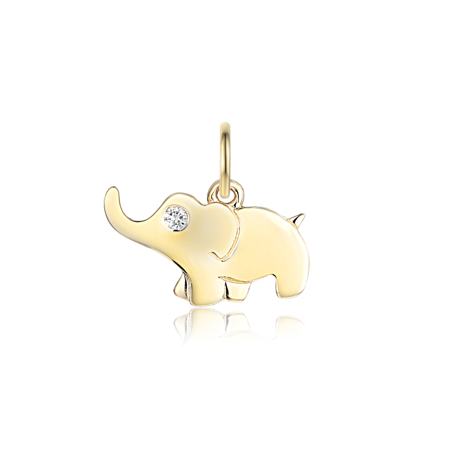 Diamond Elephant Charm